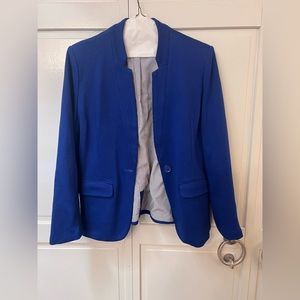 Royal blue GibsonLook notch collar blazer size XL
